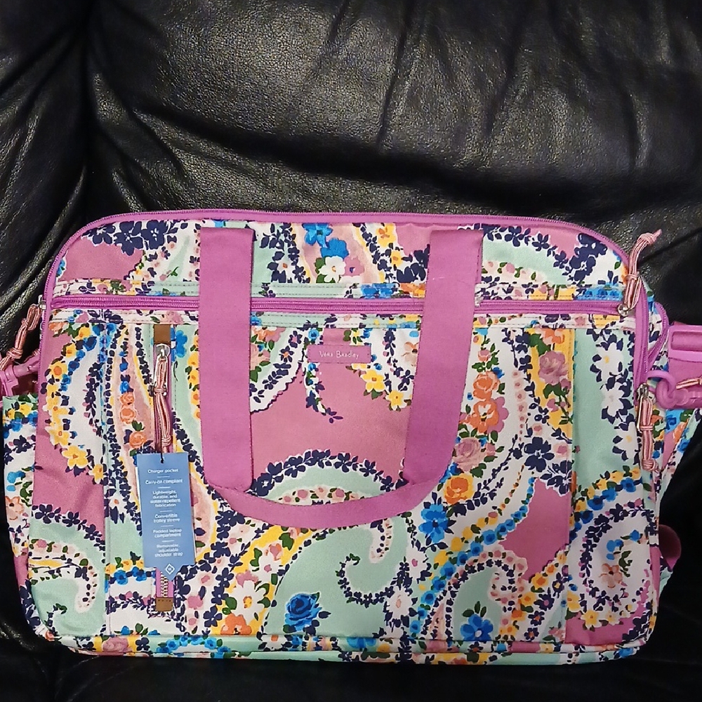 Vera Bradley Multicolor Floral Laptop Bag